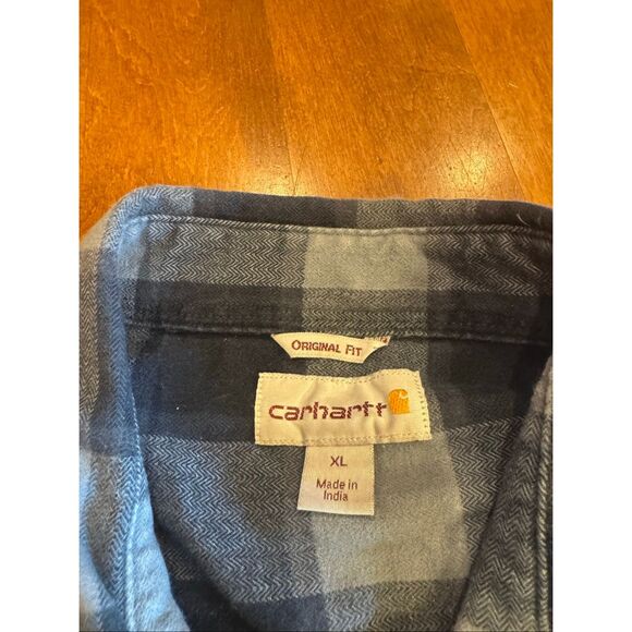 Men’s Carhartt thick flannel, button-down shirt, size XXL - Picture 3 of 4